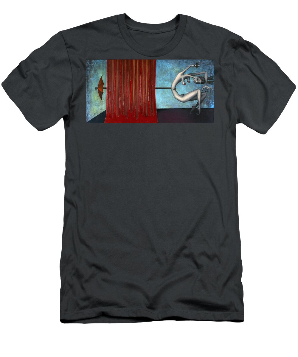 Circus T-Shirt featuring the painting The Bad Act by Kelly King