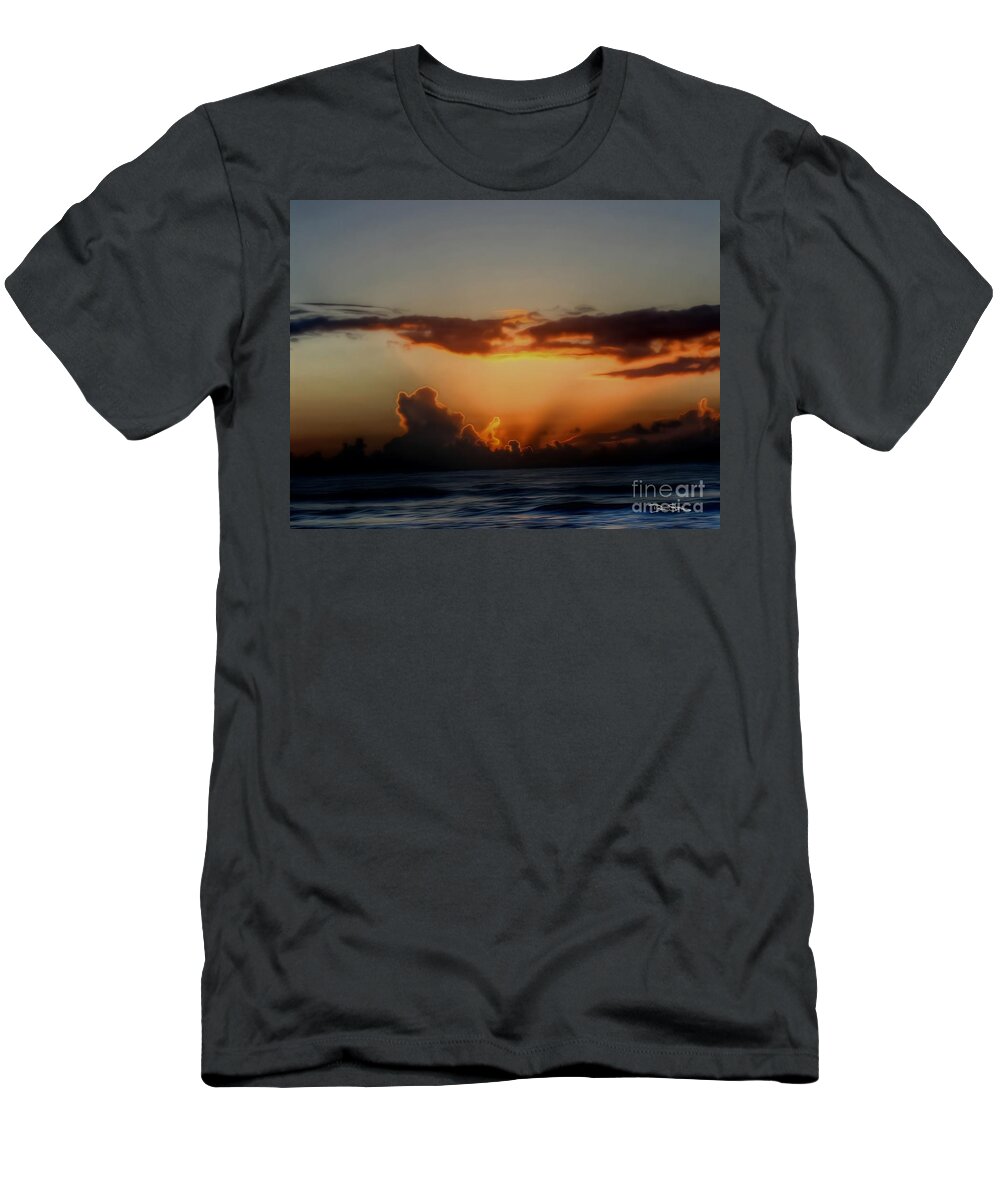 Water T-Shirt featuring the digital art The Breaking Morn by Dan Stone