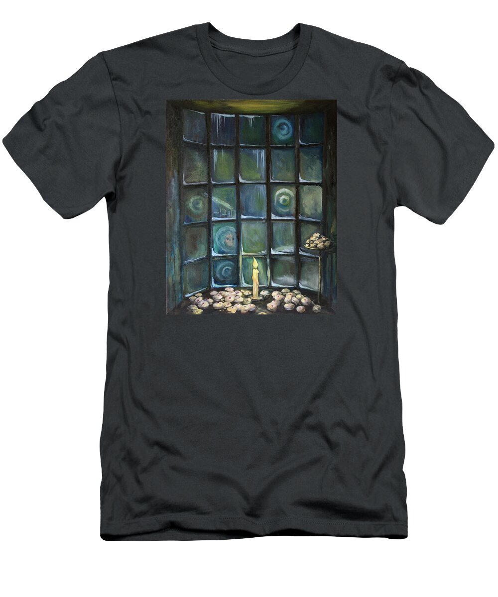 London T-Shirt featuring the painting The Cake Shopp'e by Jean Walker