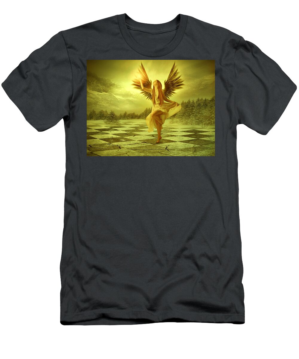 Angel T-Shirt featuring the photograph The Calling by Ester McGuire