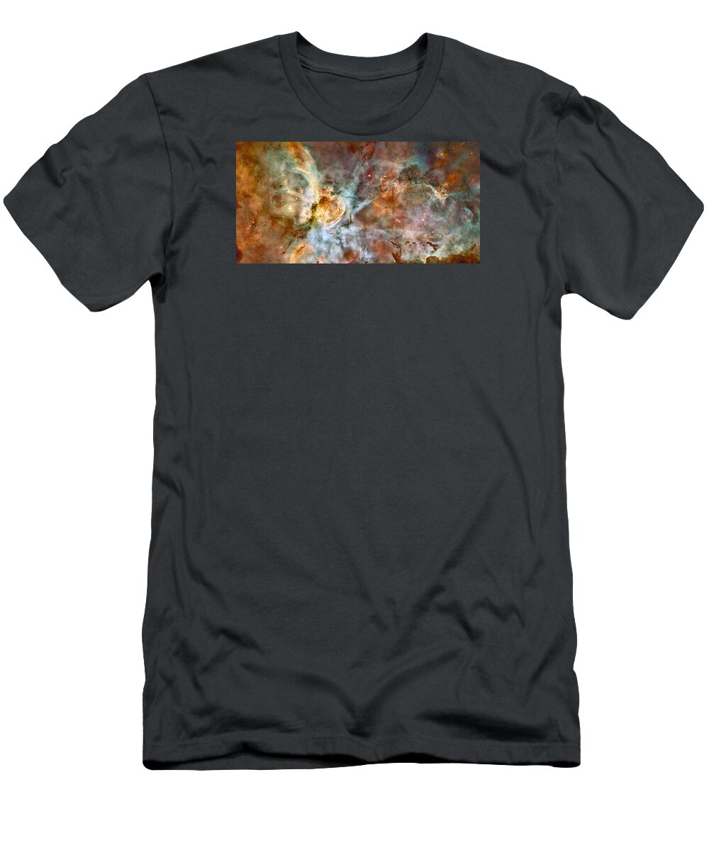 Hubble T-Shirt featuring the photograph The Carina Nebula #1 by Eric Glaser