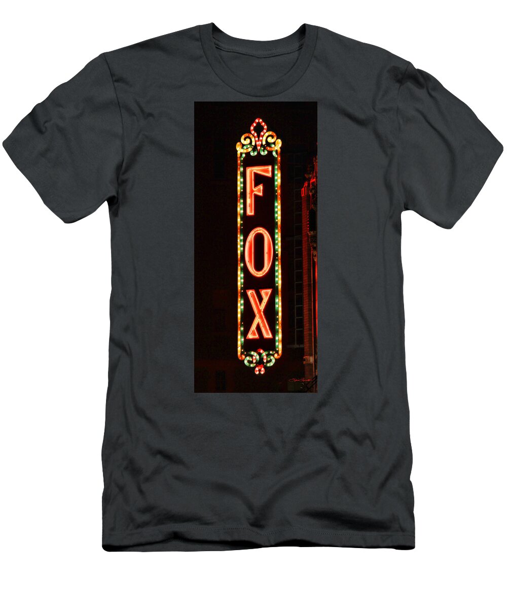 Fox Theater T-Shirt featuring the photograph The Fox by Sylvia Thornton