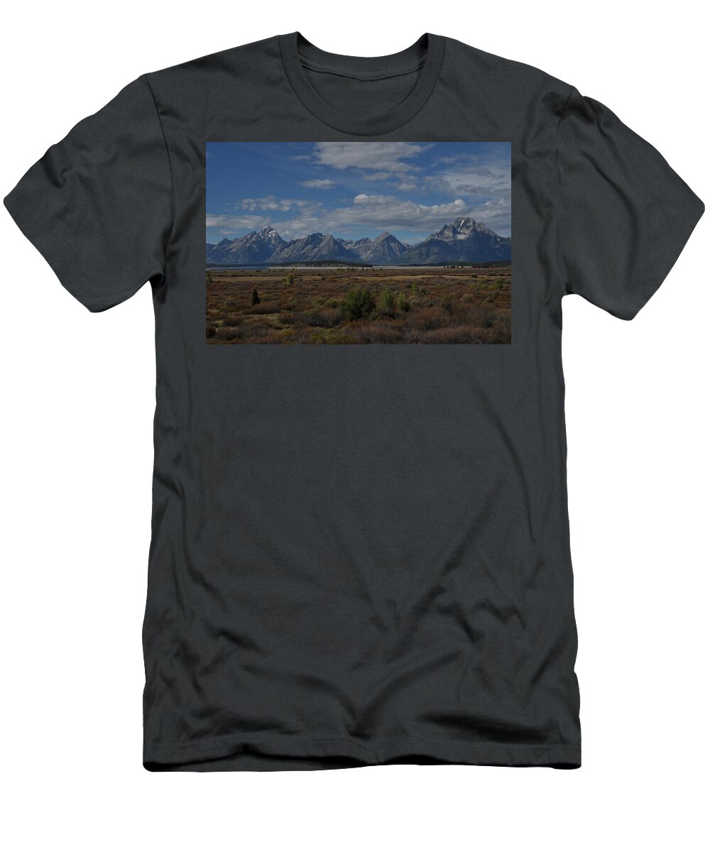 Grand Tetons T-Shirt featuring the photograph The Grand Tetons by Frank Madia