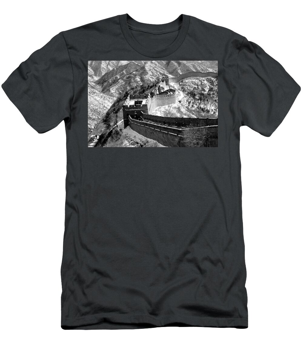 China T-Shirt featuring the photograph The Great Wall of China by Sebastian Musial