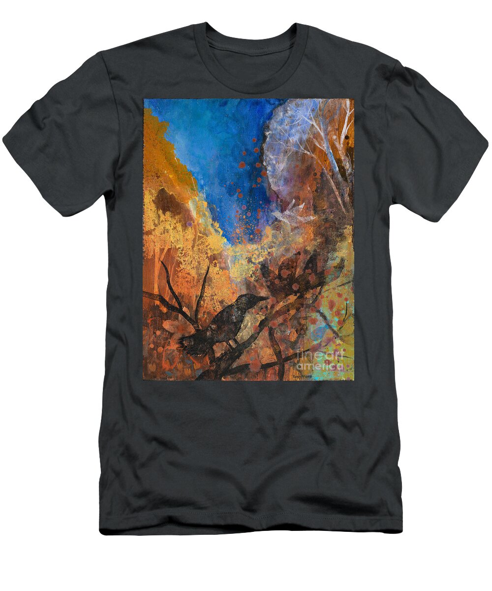 The Guide T-Shirt featuring the painting The Guide by Robin Pedrero