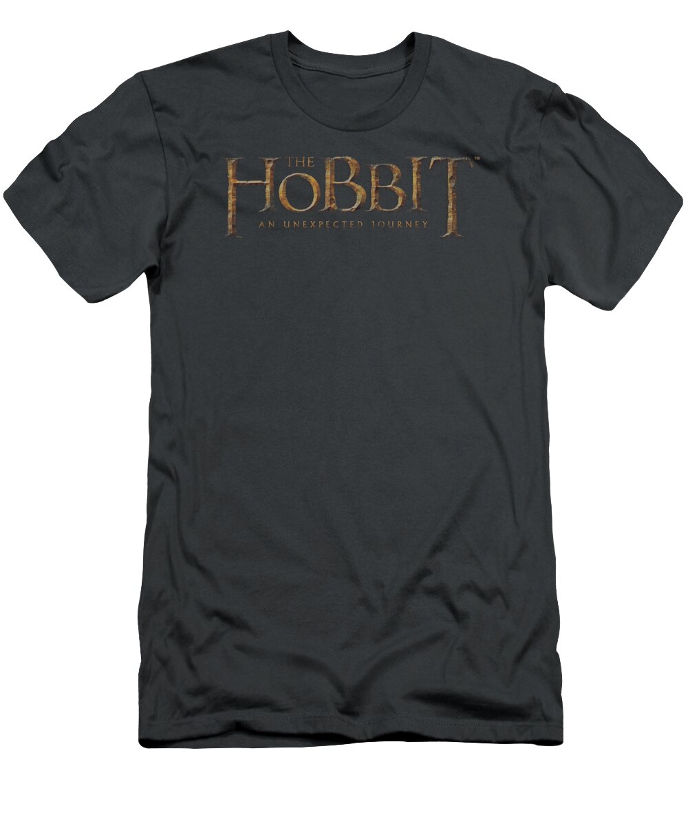 The Hobbit T-Shirt featuring the digital art The Hobbit - Distressed Logo by Brand A