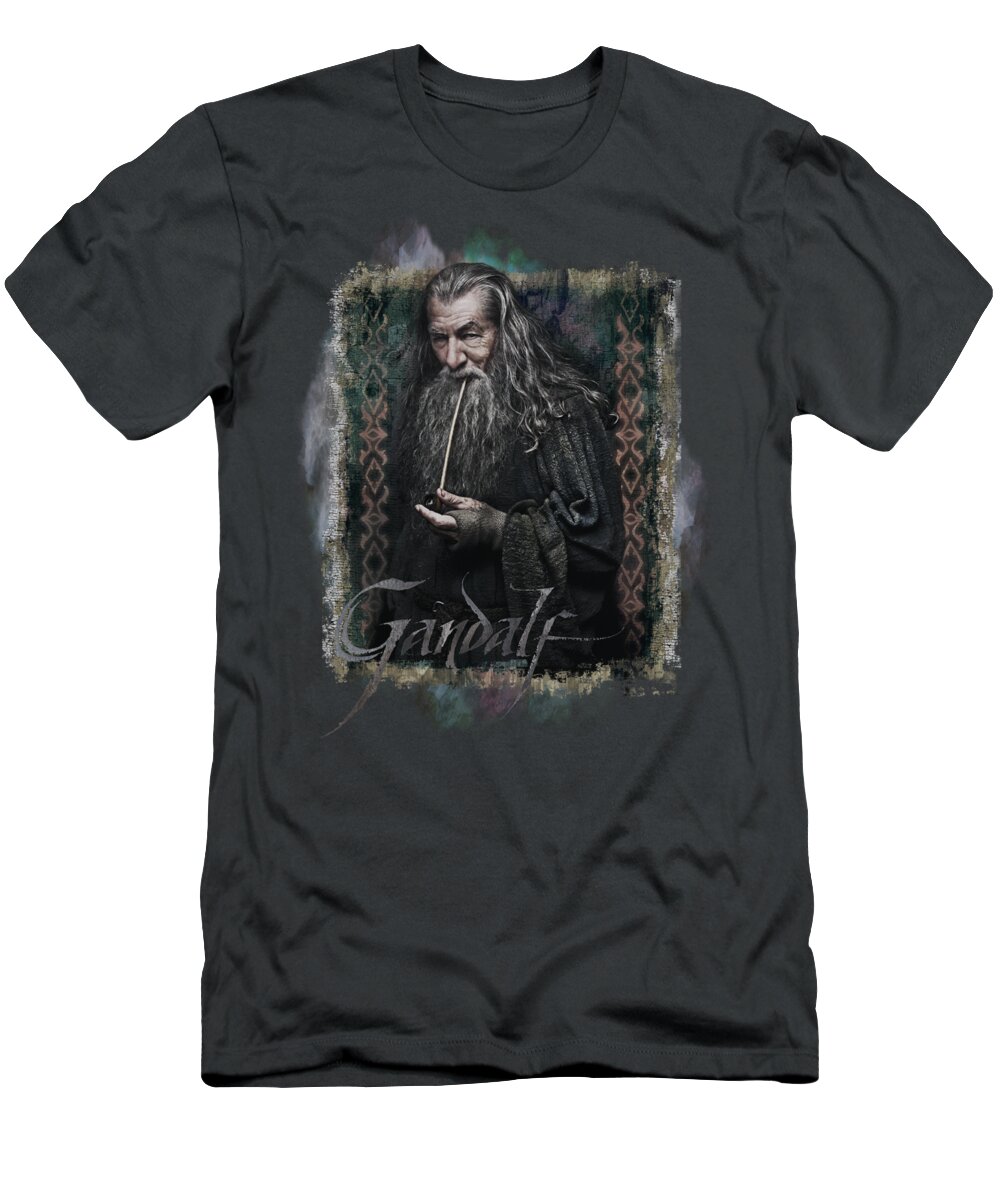 The Hobbit T-Shirt featuring the digital art The Hobbit - Gandalf by Brand A