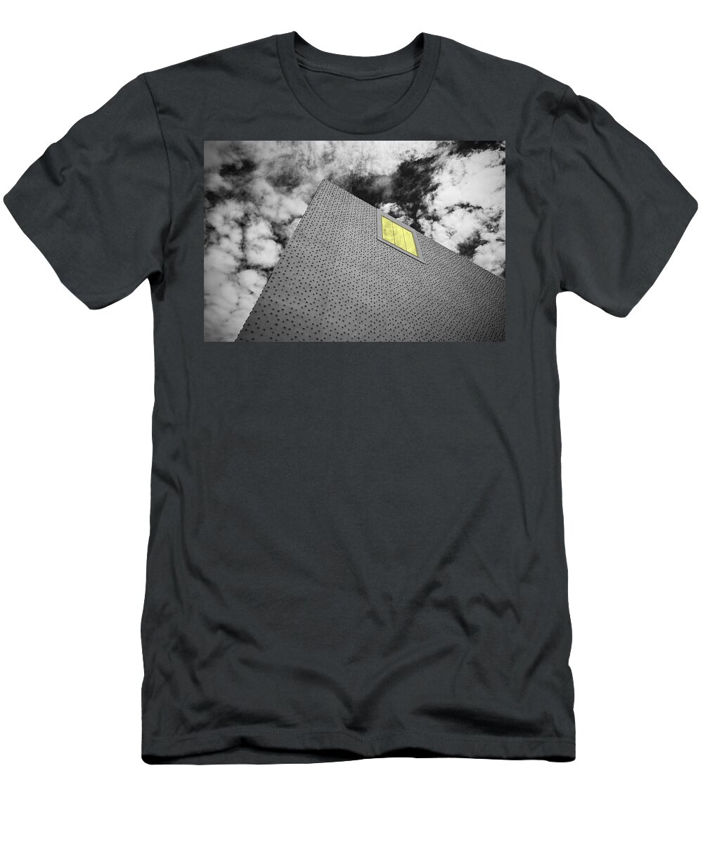 Architecture T-Shirt featuring the photograph The Illumintated Window by Chevy Fleet
