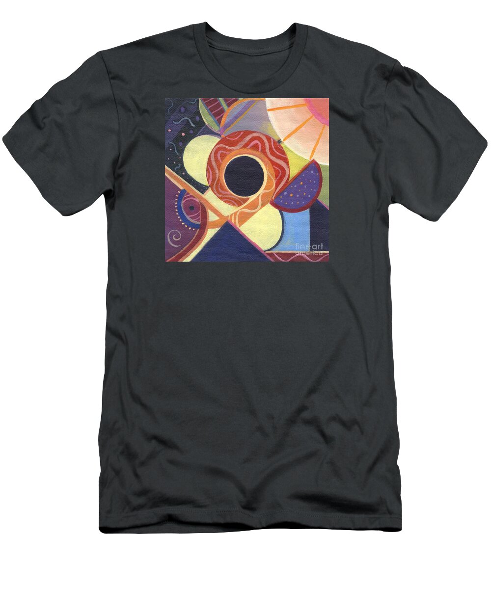 Abstract. Figurative T-Shirt featuring the painting The Joy of Design X X by Helena Tiainen