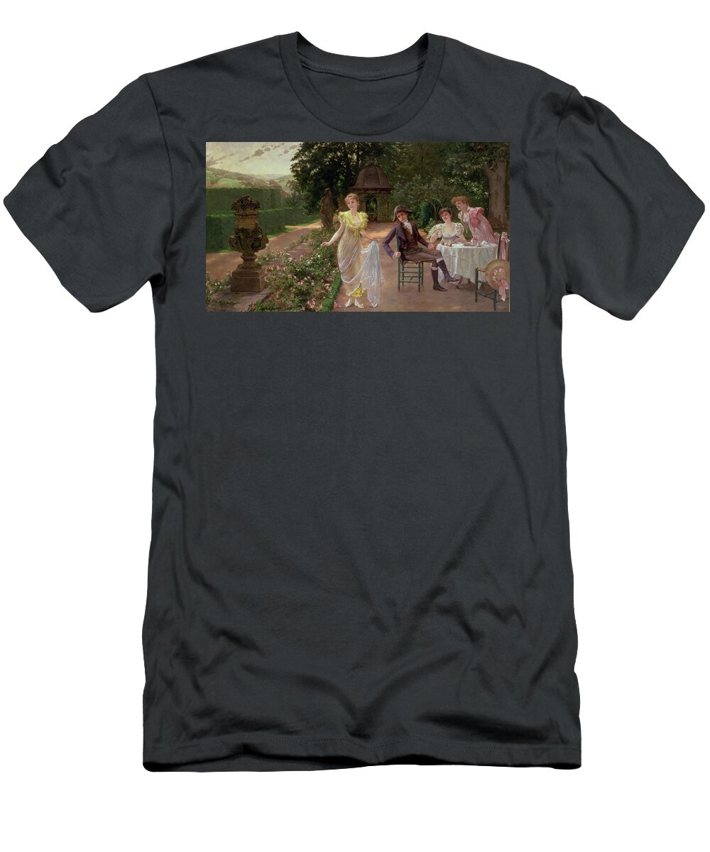 Table T-Shirt featuring the painting The Judgement of Paris by Hermann Koch