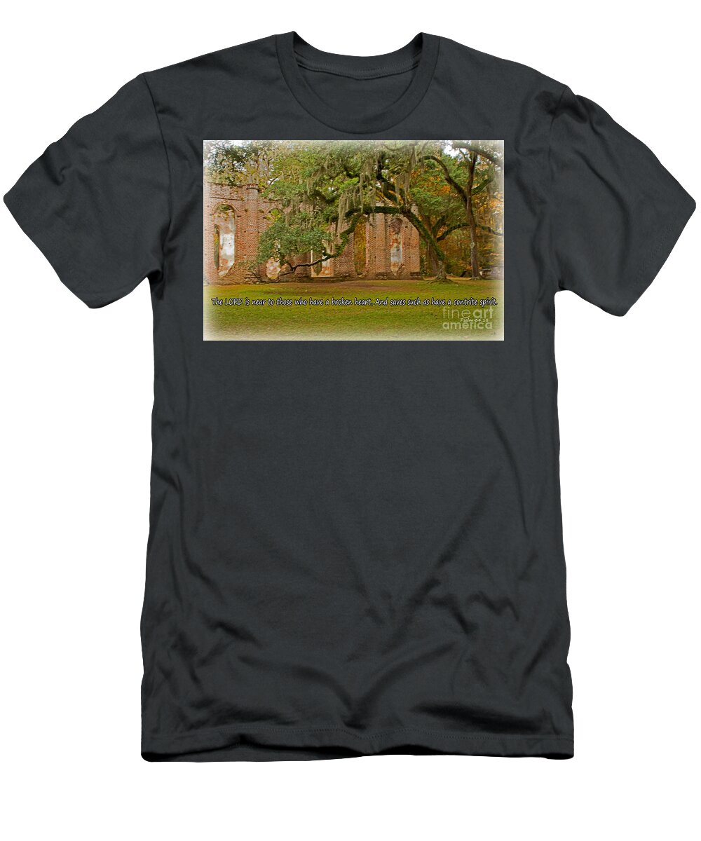 Psalm 34:18 T-Shirt featuring the photograph The Lord is Near by Sandra Clark