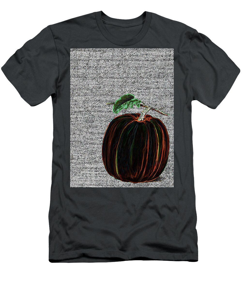 Pumpkin T-Shirt featuring the painting The Magical Pumkin by Portraits By NC