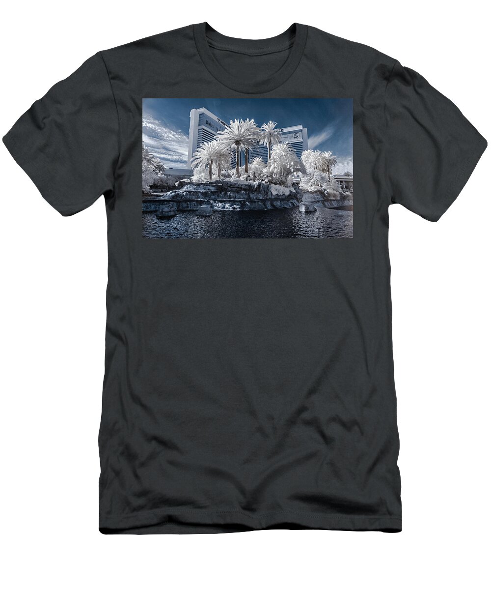 720 Nm T-Shirt featuring the photograph The Mirage in Infrared 2 by Jason Chu