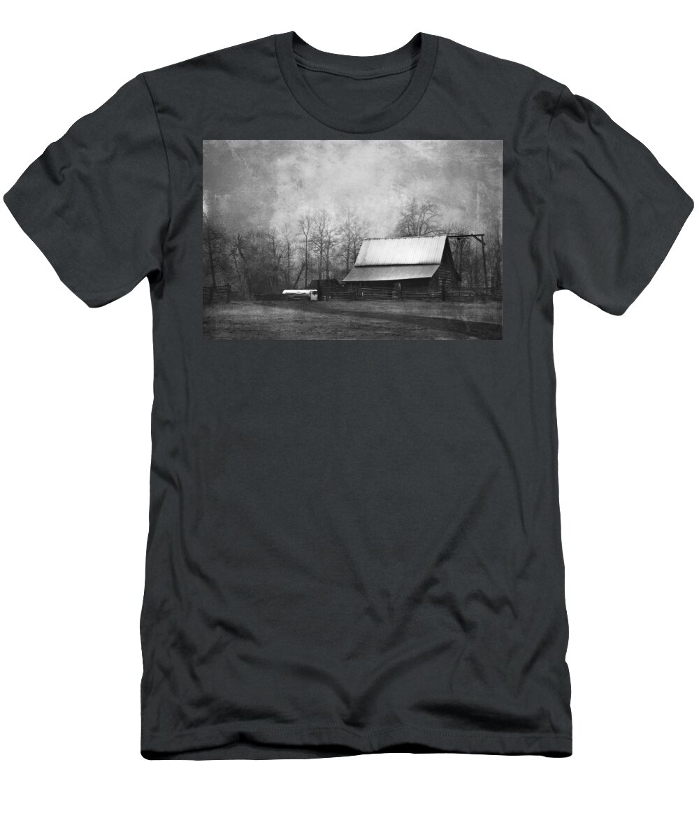 Vintage T-Shirt featuring the photograph The Old Barn by Theresa Tahara