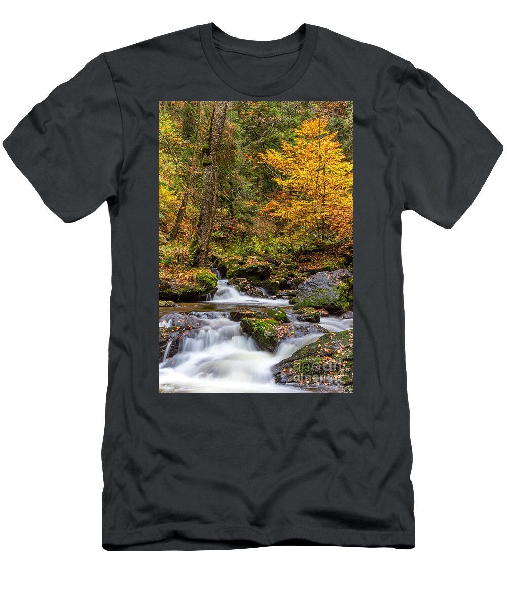 Ravenna-gorge T-Shirt featuring the photograph Cascades and Waterfalls #8 by Bernd Laeschke