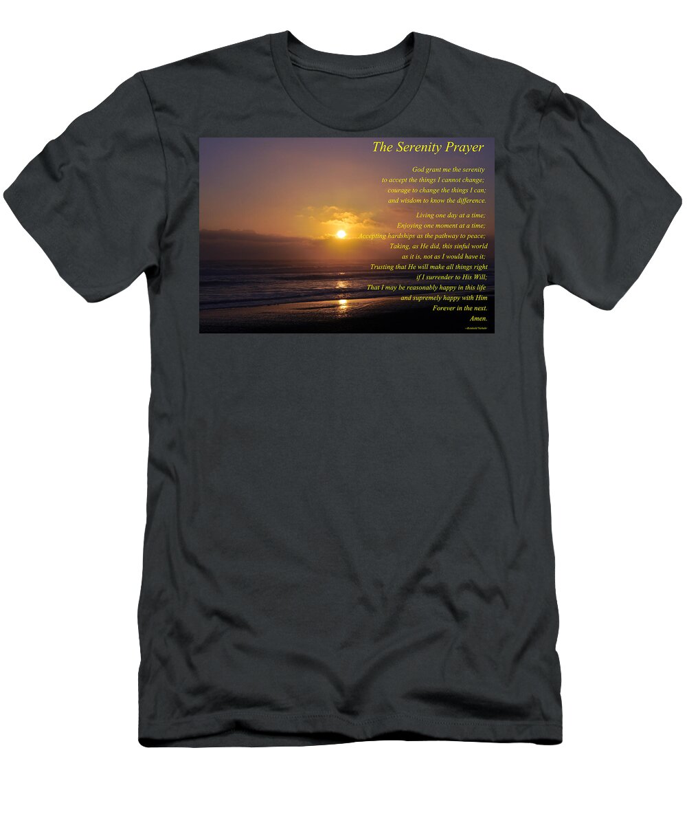 The Serenity Prayer T-Shirt featuring the photograph The Serenity Prayer by Tikvah's Hope