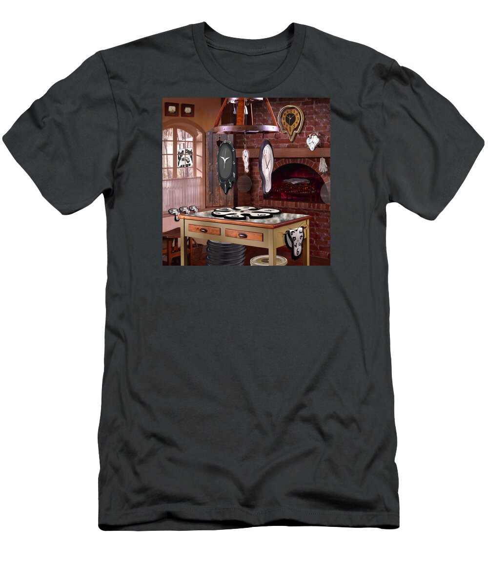 Surrealism T-Shirt featuring the photograph The Soft Clock Shop 3 by Mike McGlothlen