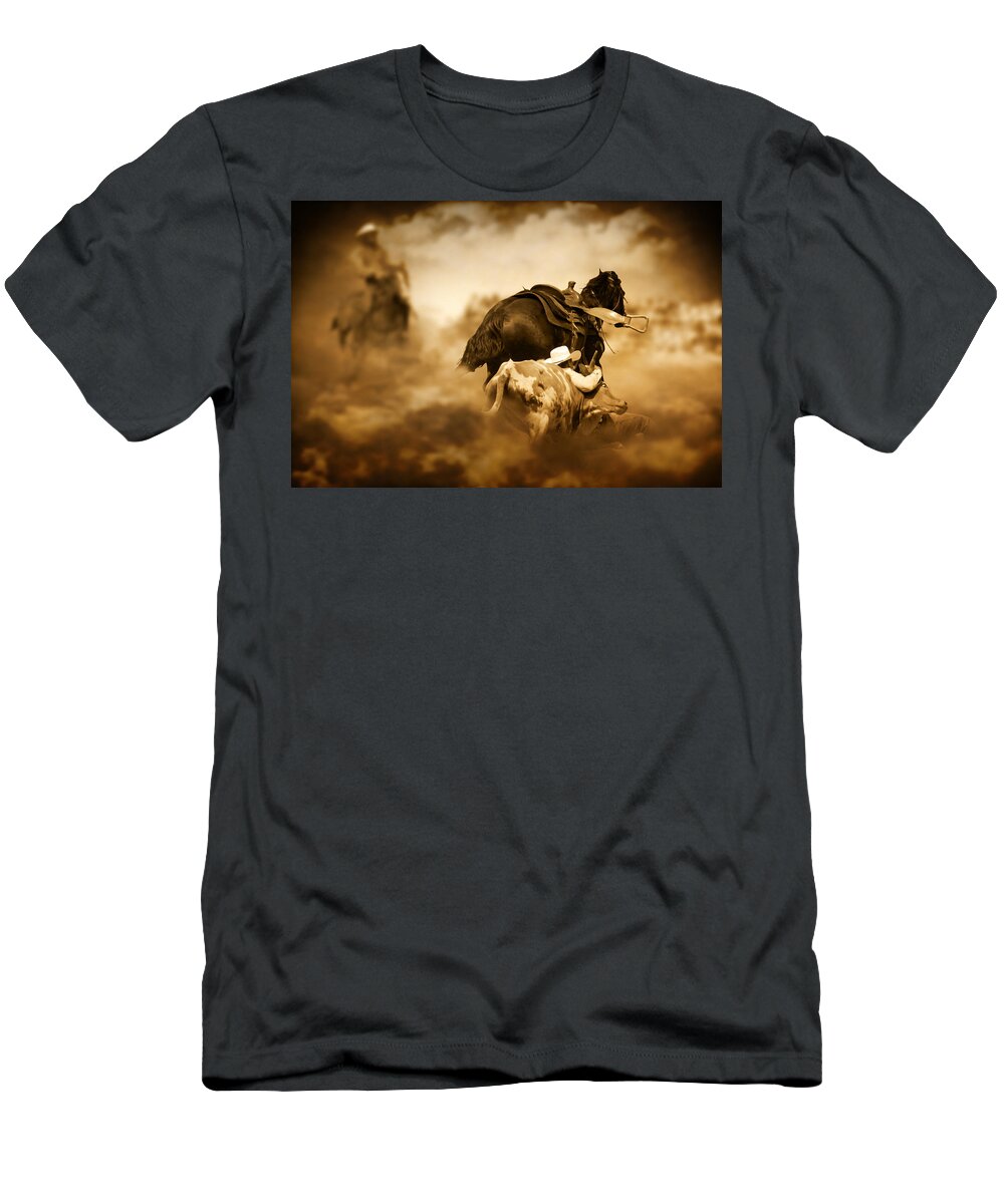 Animal T-Shirt featuring the digital art The Takedown by Davandra Cribbie