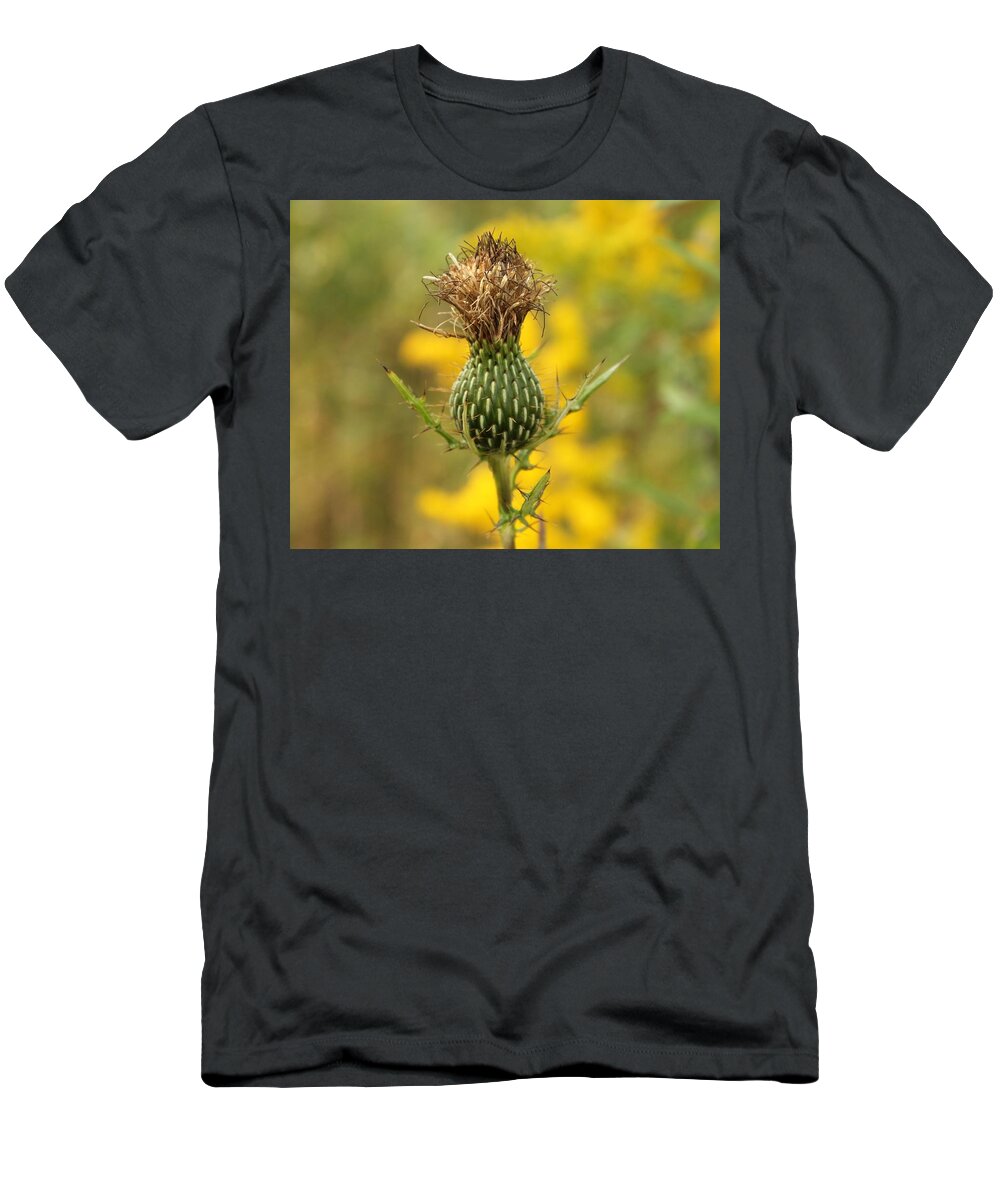 Thistle T-Shirt featuring the photograph The Thistle by Robin Ayers