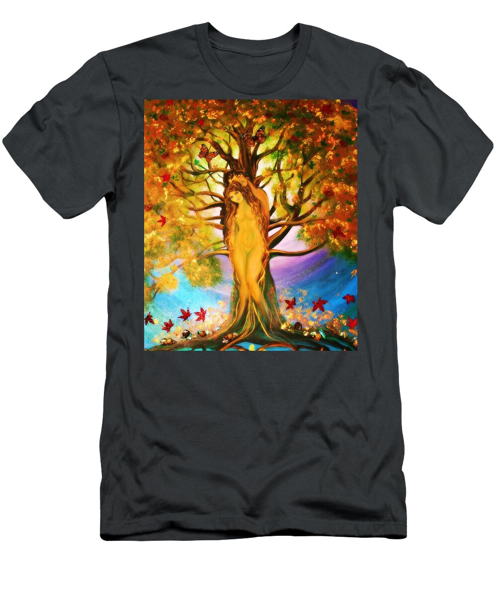 Tree Of Life T-Shirt featuring the photograph the Transformation of Adam and Eve by Alma Yamazaki