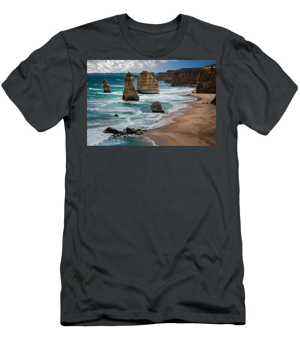 Acrylic Print T-Shirt featuring the photograph The Twelve Apostles by Harry Spitz