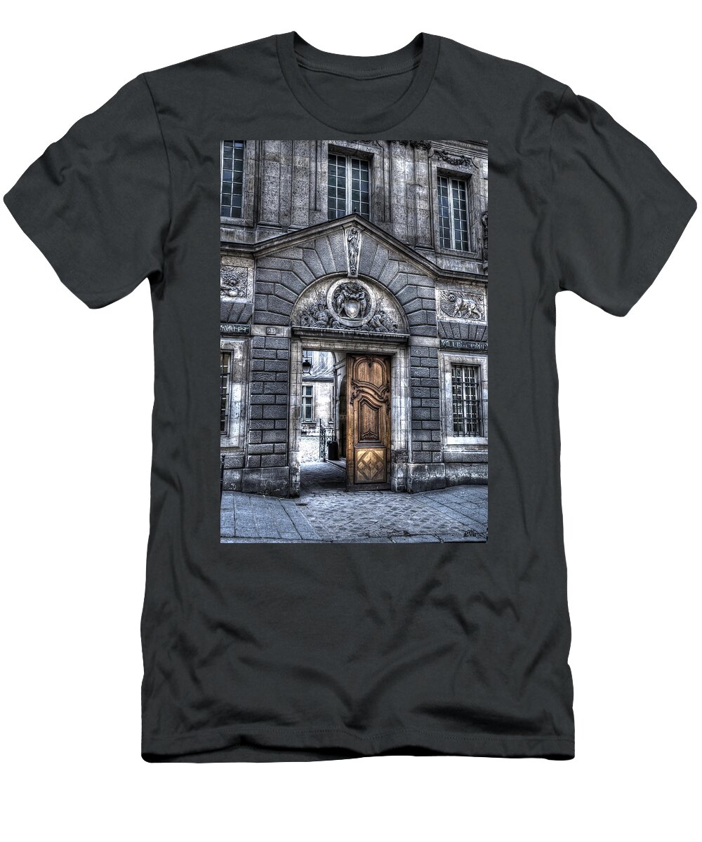 Arch T-Shirt featuring the photograph The Wooden Door by Evie Carrier