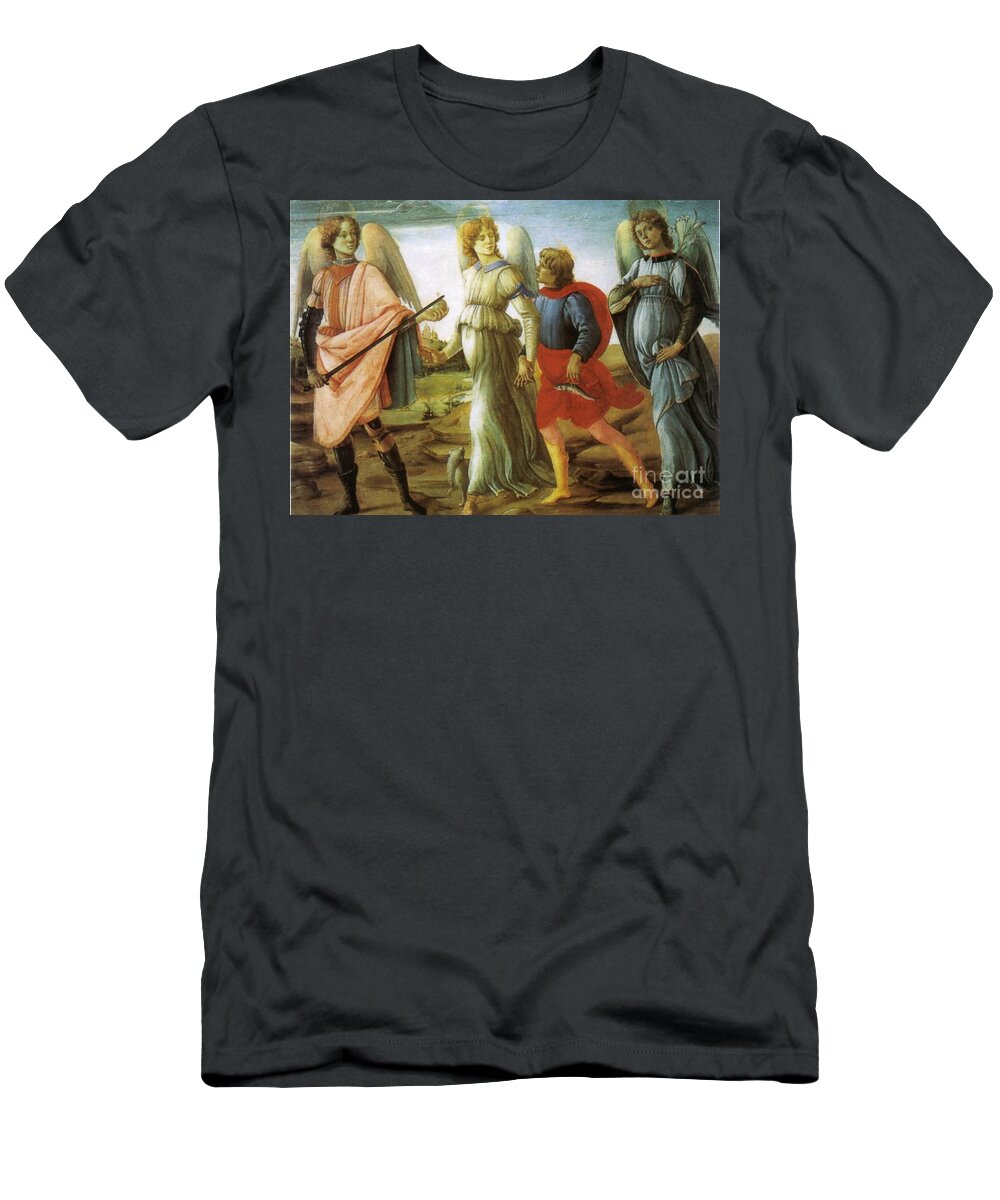 Gallery T-Shirt featuring the painting Three Archangel by Matteo TOTARO