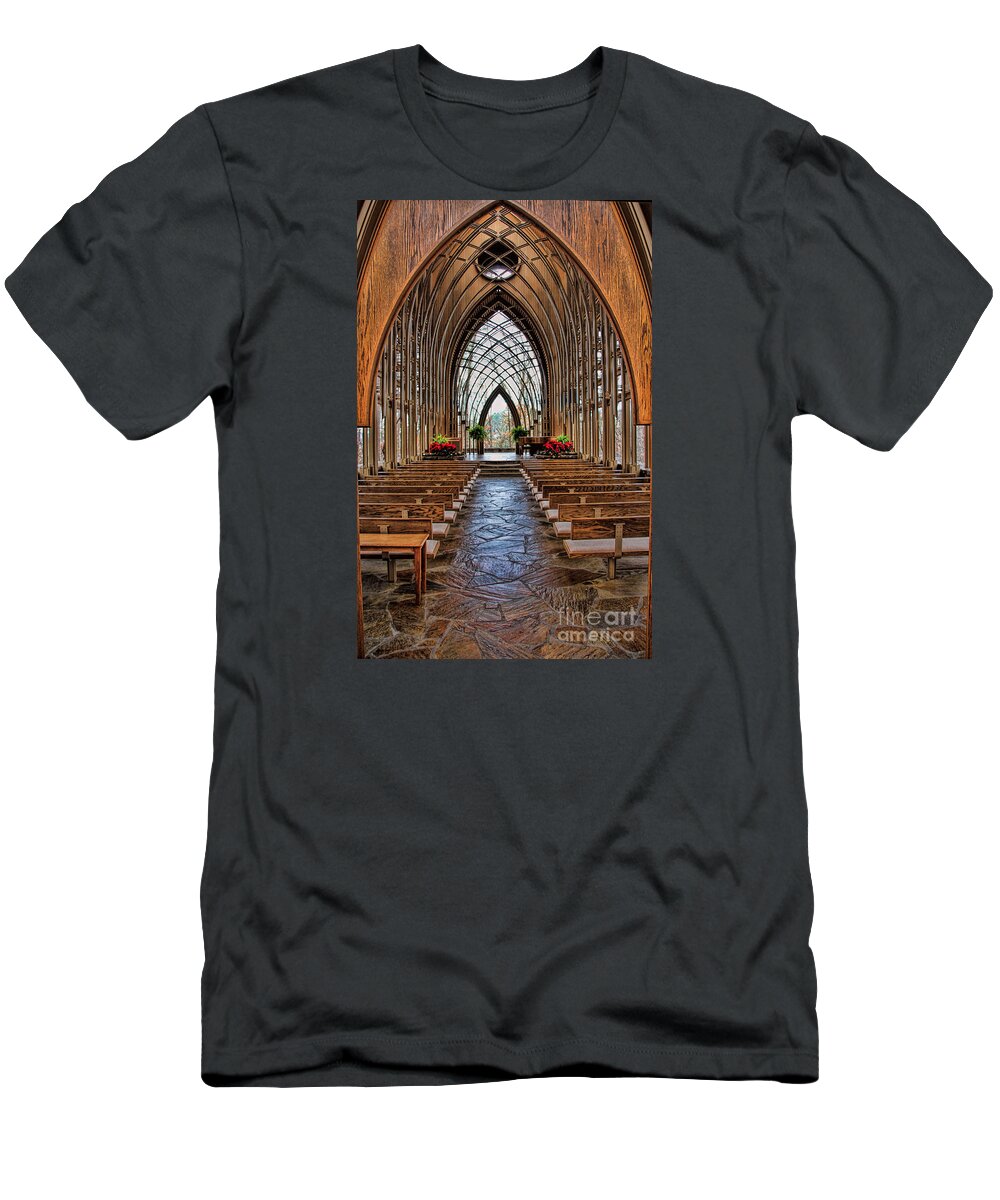 Church T-Shirt featuring the photograph Through these doors by Elizabeth Winter