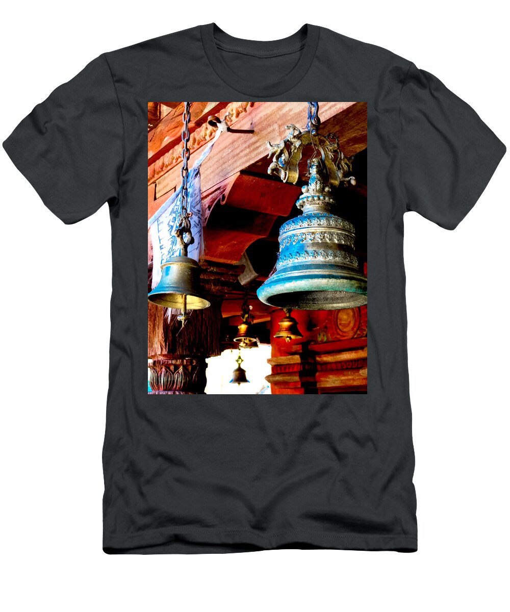 Bells T-Shirt featuring the photograph Tibetan Bells by Greg Fortier
