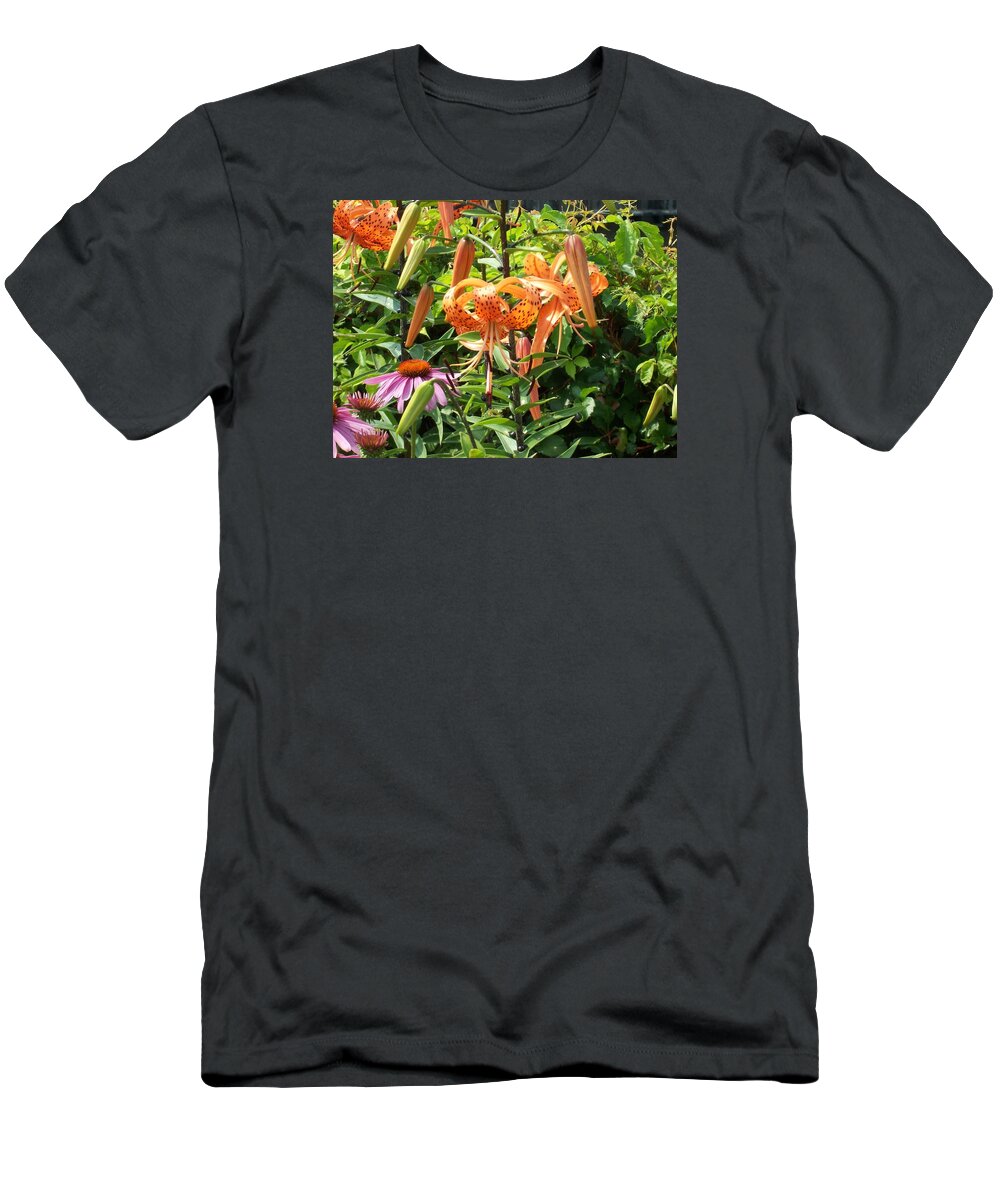 Tiger Lily T-Shirt featuring the photograph Tiger Lilies by Catherine Gagne