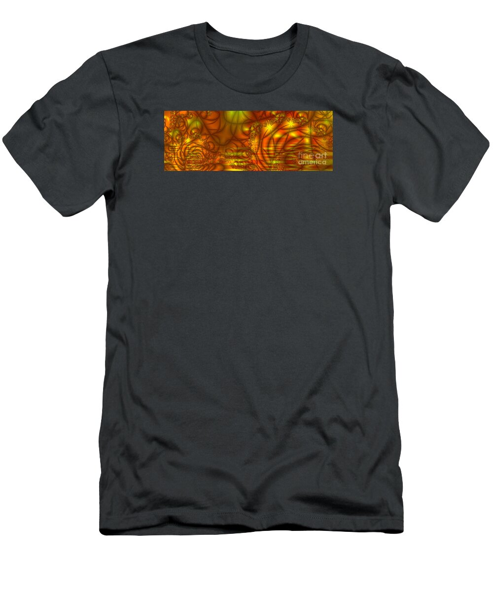 Tiger Tiger T-Shirt featuring the digital art Tiger Tiger by Kimberly Hansen