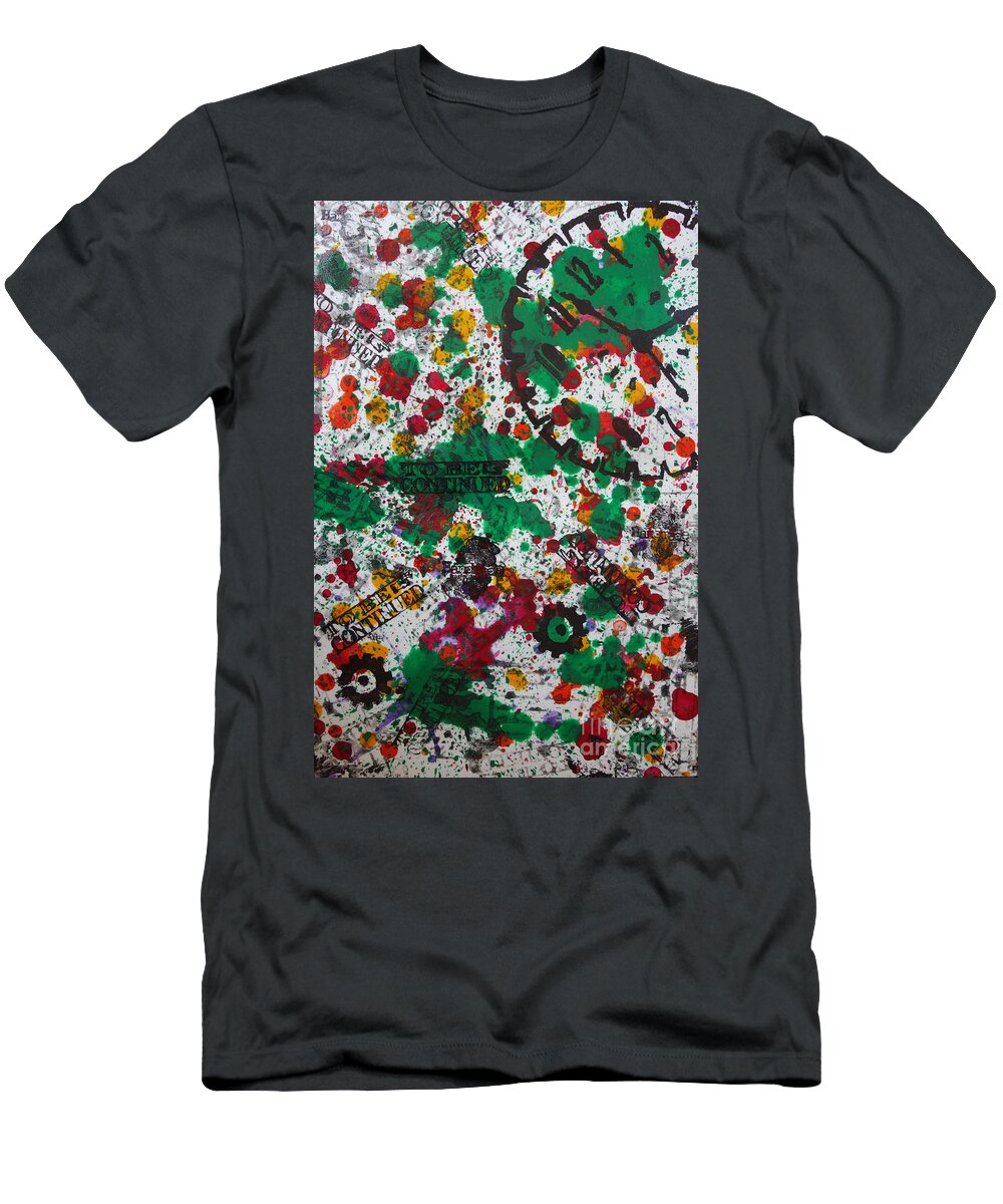 Jacqueline Athmann T-Shirt featuring the painting Time by Jacqueline Athmann