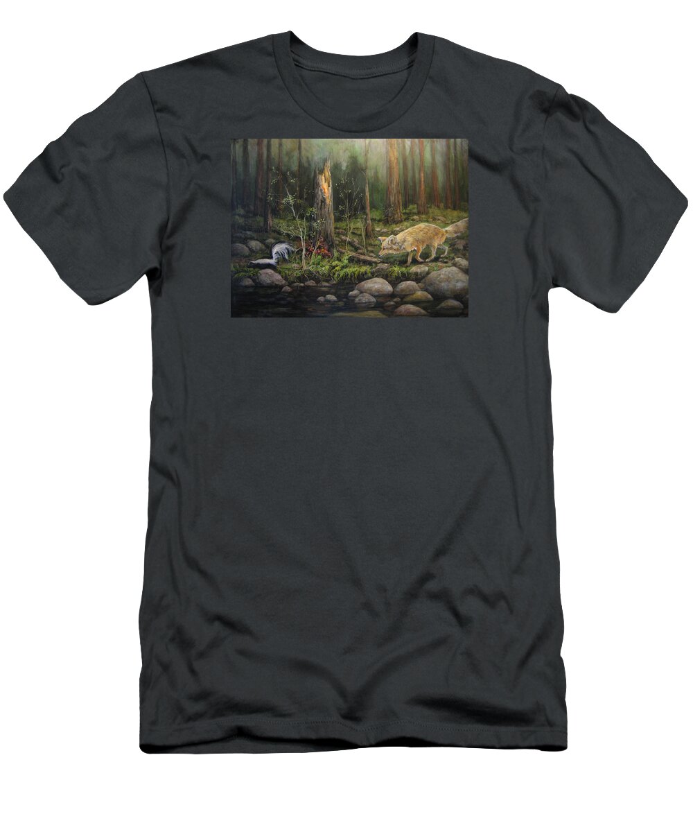 Nature T-Shirt featuring the painting To Eat or Not to Eat by Donna Tucker