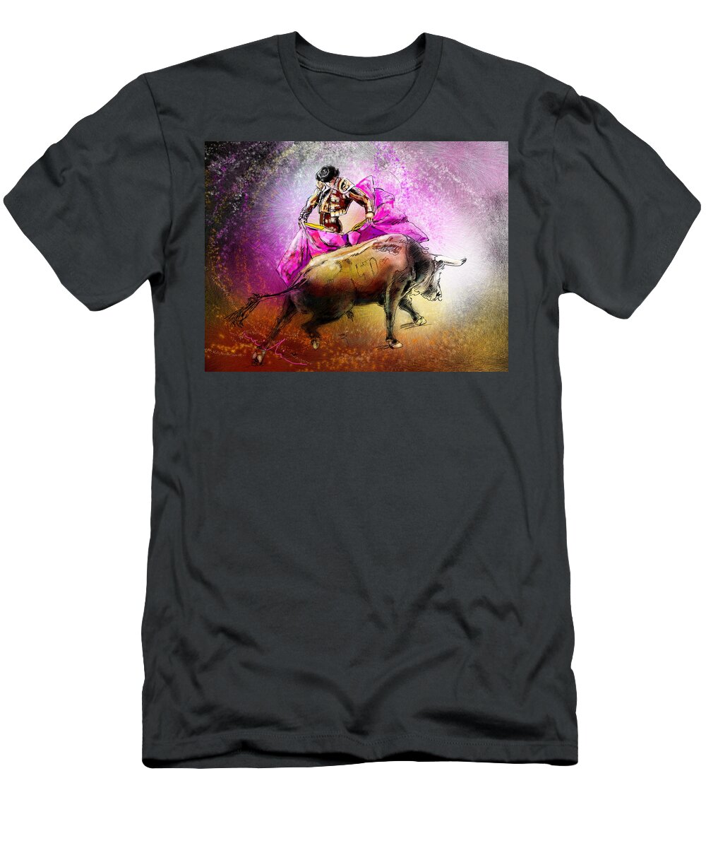 Animals T-Shirt featuring the painting Toroscape 38 by Miki De Goodaboom