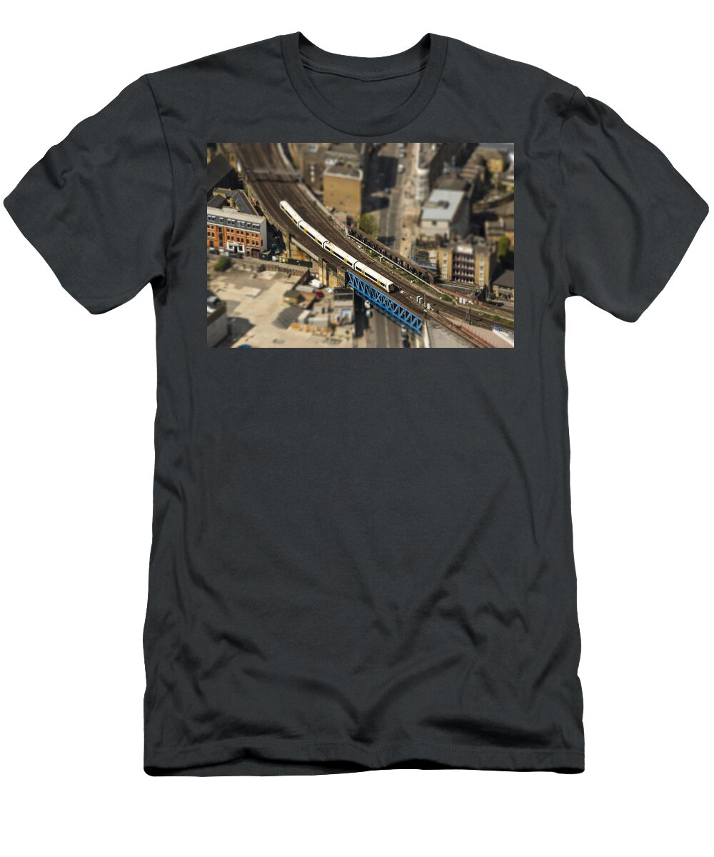 London T-Shirt featuring the photograph Train in London by Dutourdumonde Photography