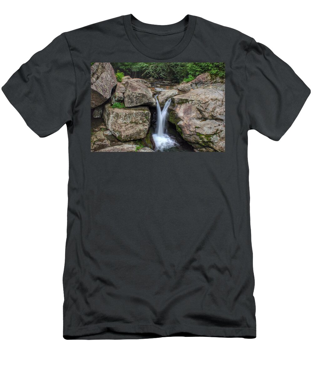 Trash Can Falls T-Shirt featuring the photograph Trash Can Falls by Chris Berrier