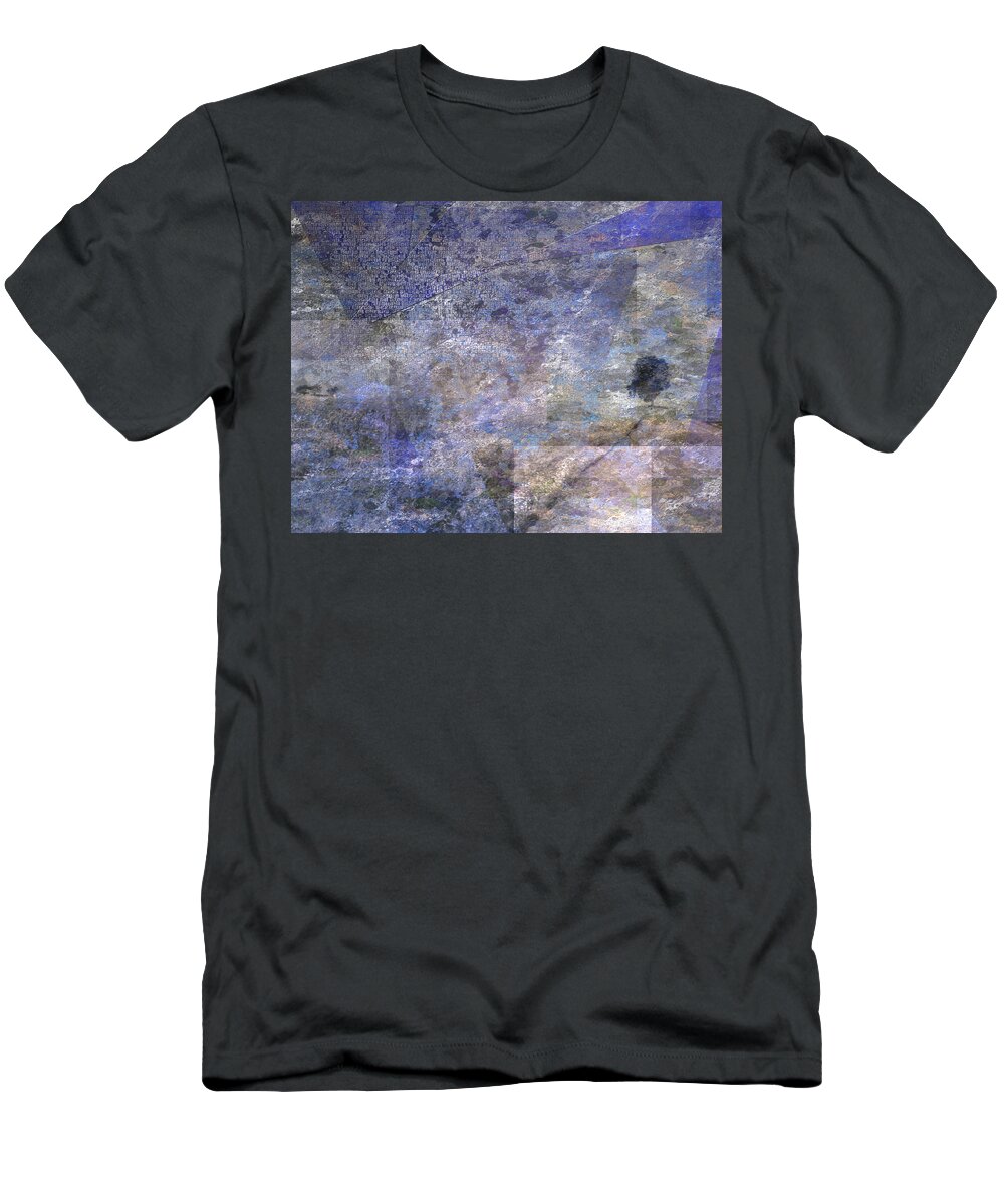 Impression T-Shirt featuring the digital art Tree on Road by Bruce Rolff