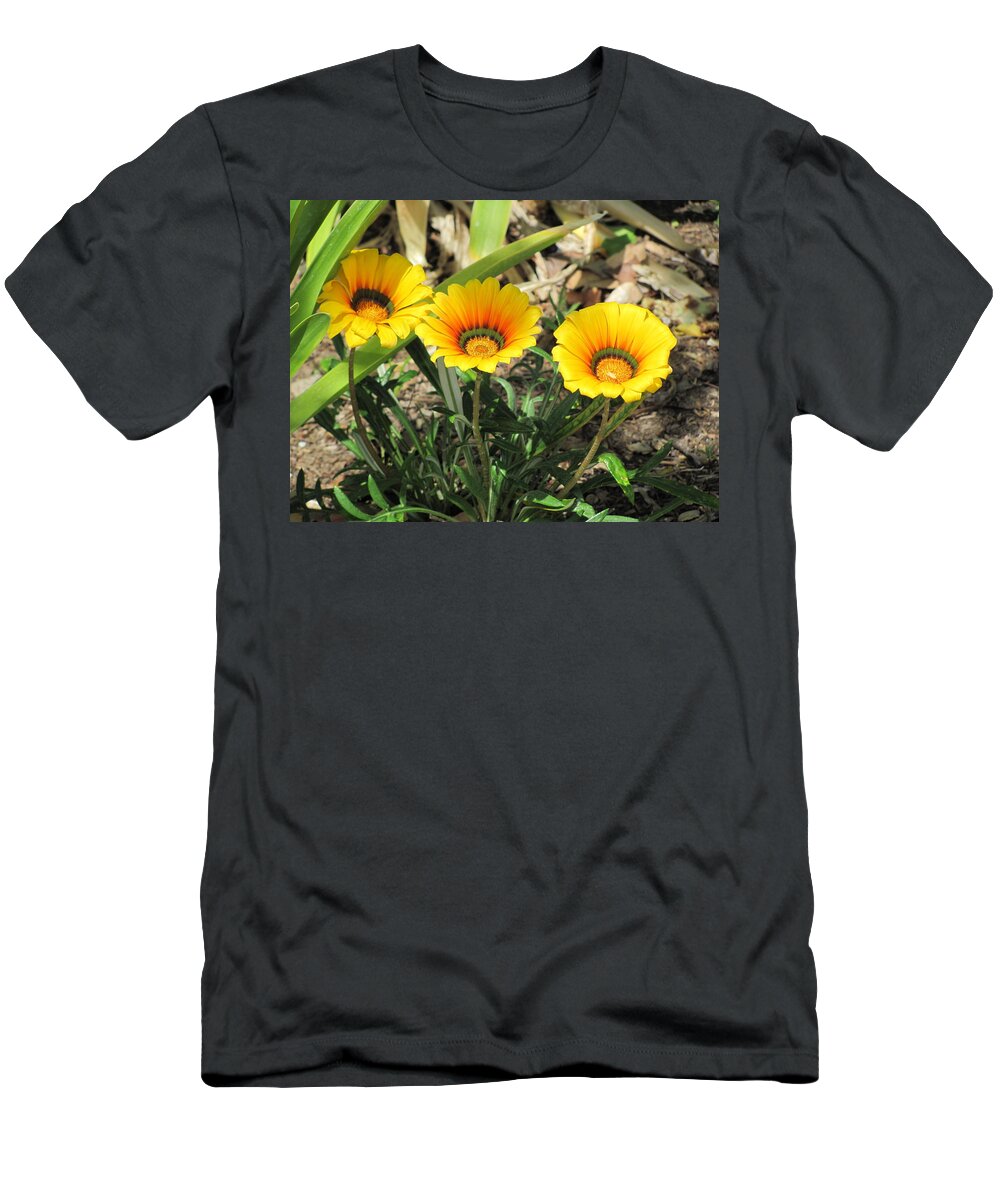 Flowers T-Shirt featuring the photograph Triplets by Dody Rogers