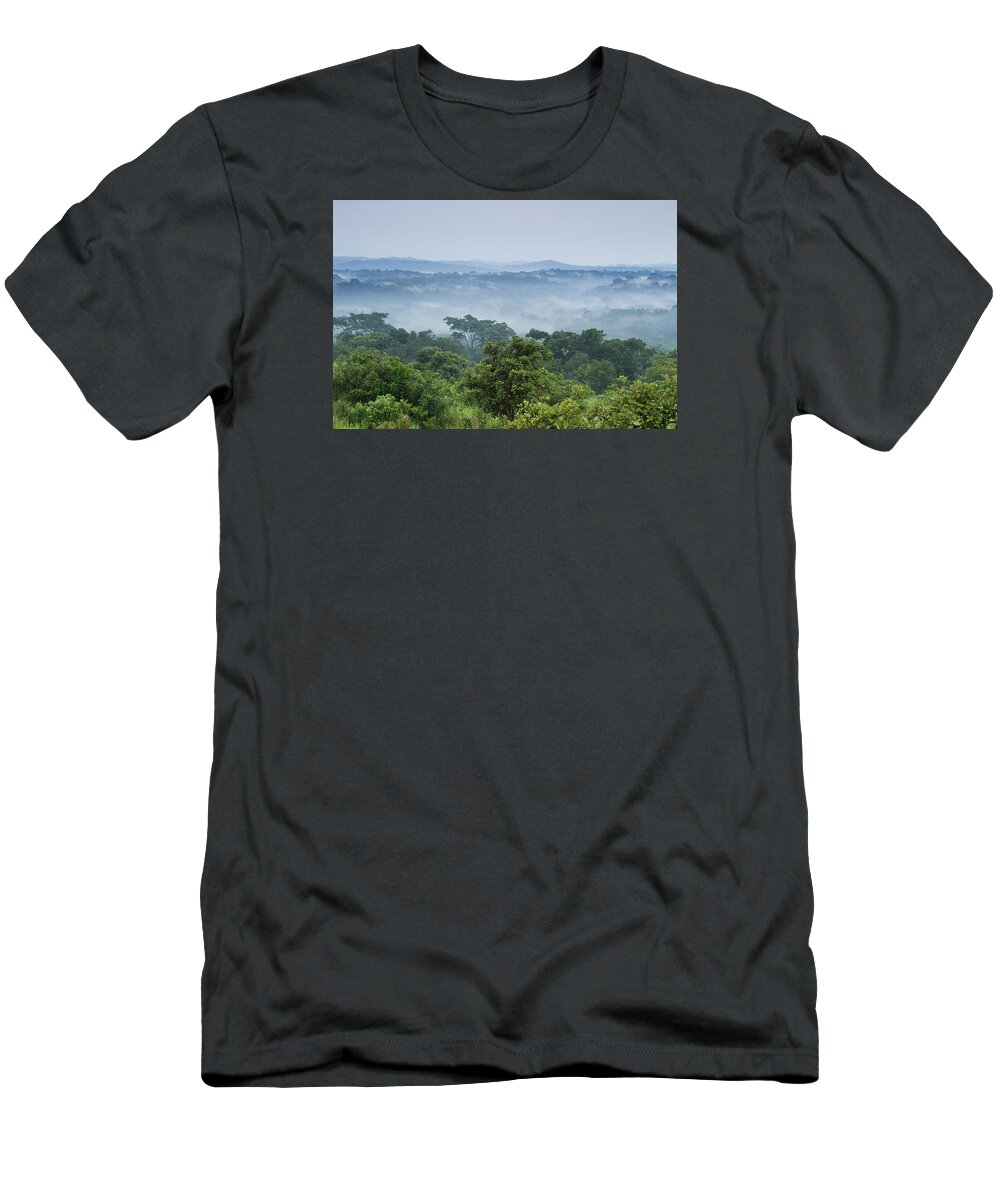 Sebastian Kennerknecht T-Shirt featuring the photograph Tropical Rainforest Kibale Np Western by Sebastian Kennerknecht