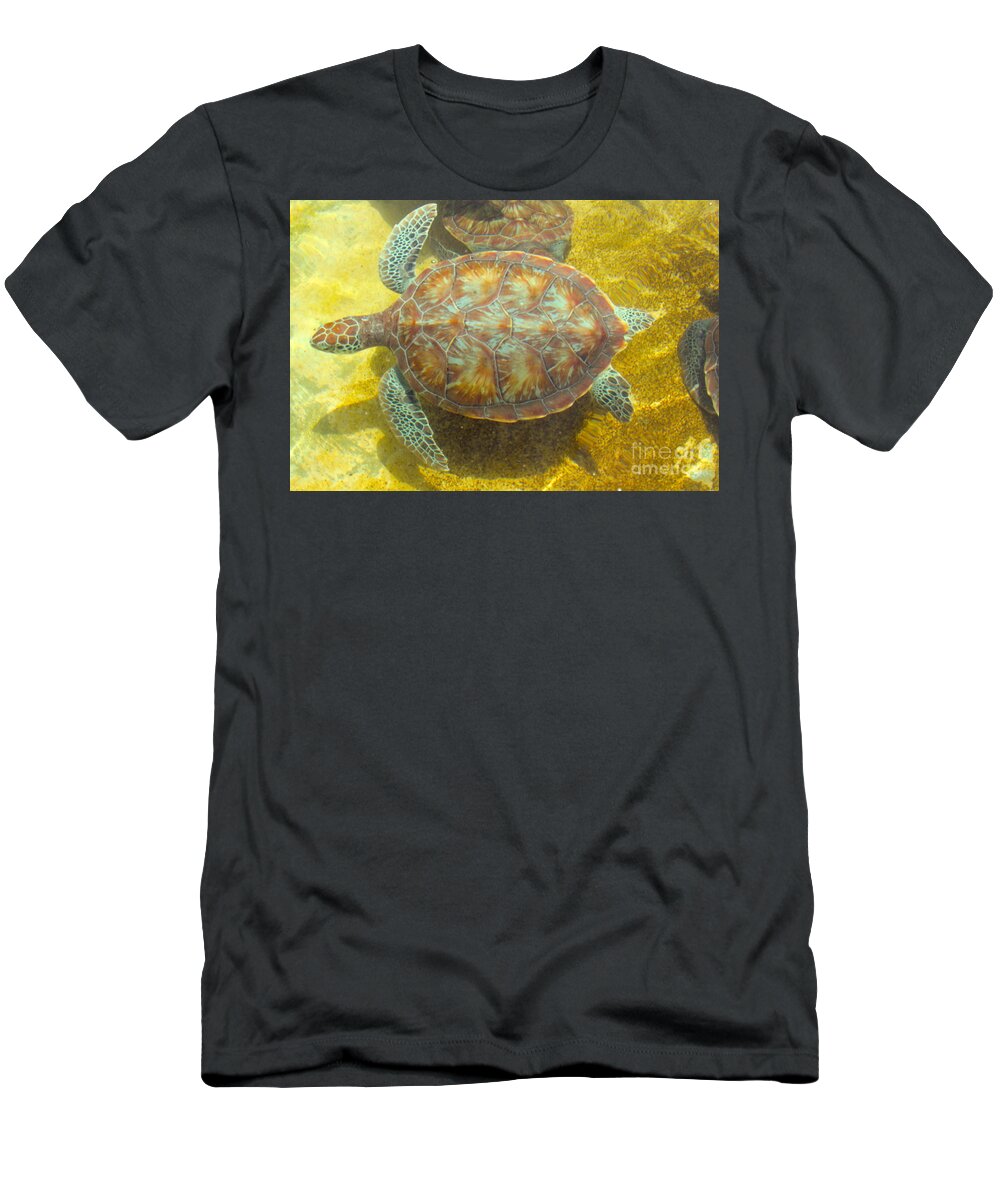 Turtle T-Shirt featuring the photograph Turtle Day by Carey Chen