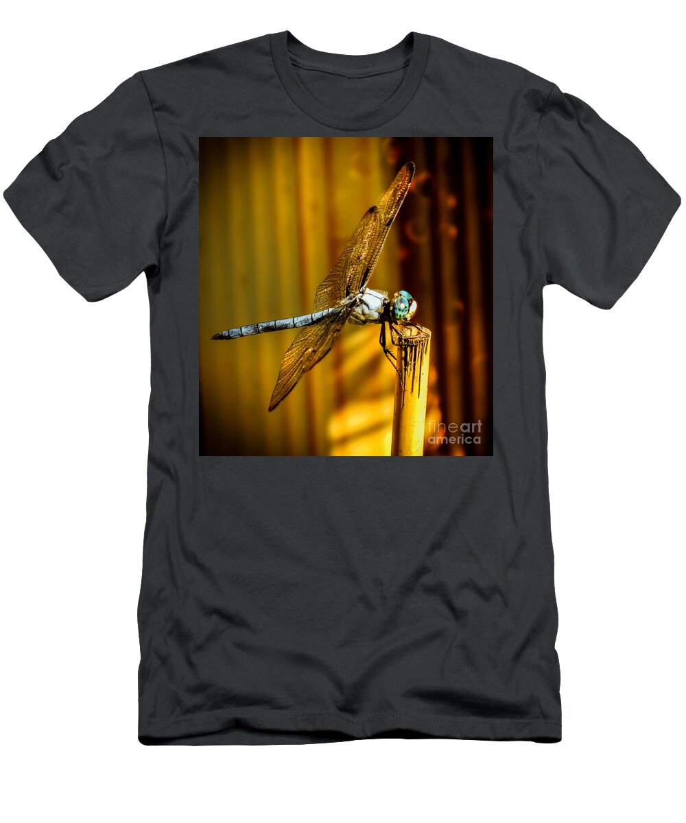 Dragonflies T-Shirt featuring the photograph Twilight by Karen Wiles