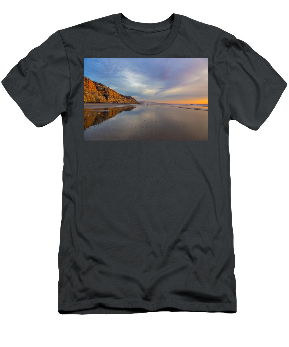 Beach T-Shirt featuring the photograph Two by Peter Tellone
