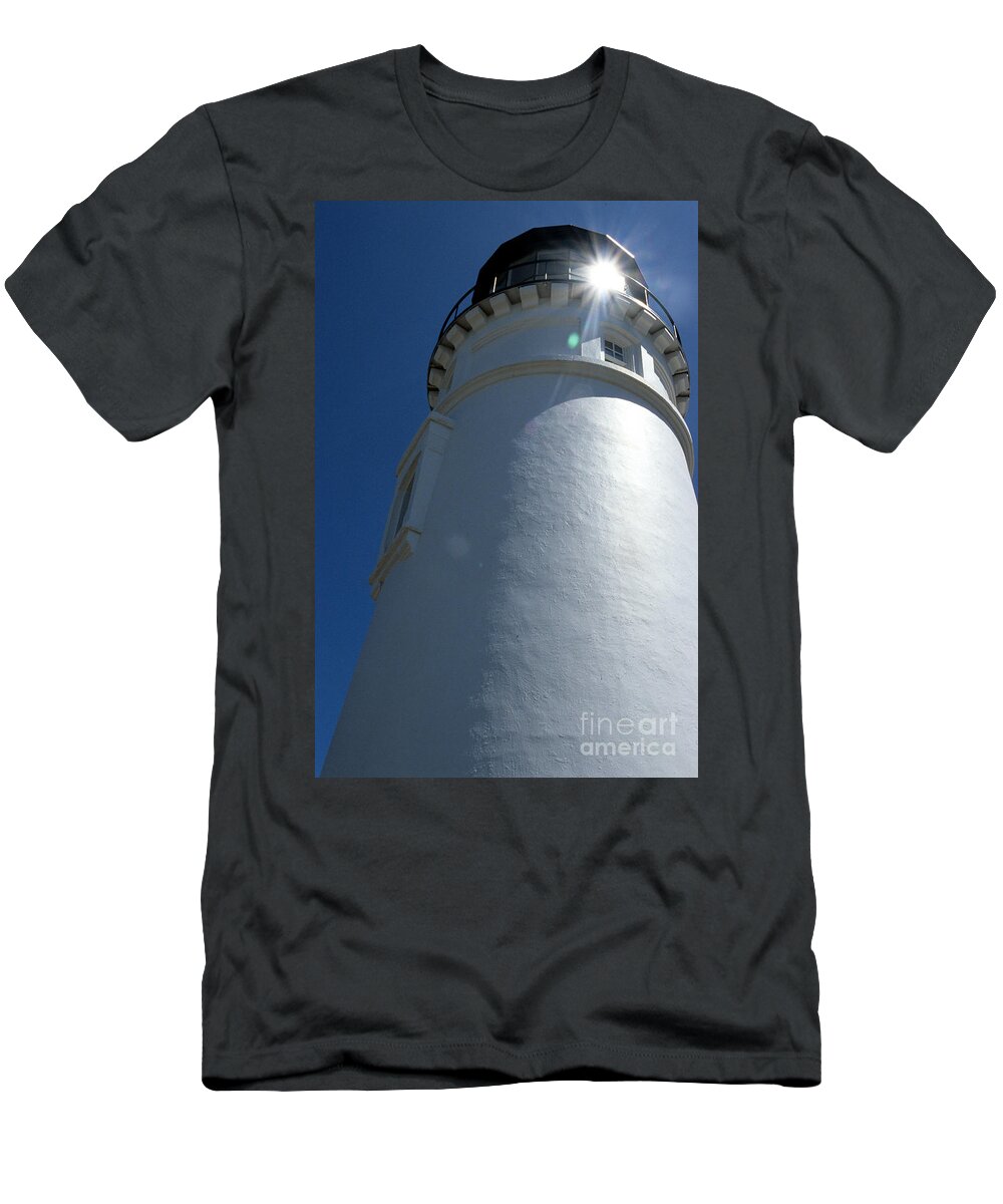 Umpqua Lighthouse T-Shirt featuring the photograph Umpqua River Light by Sharon Elliott