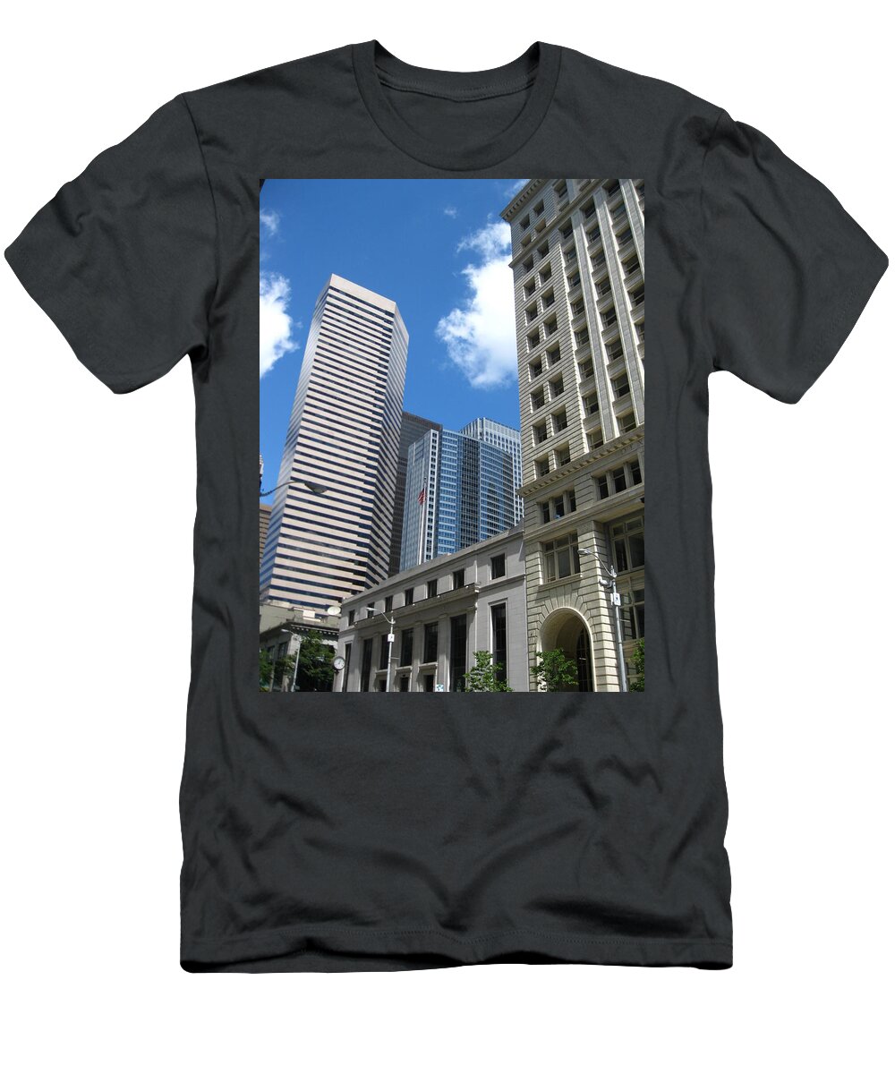 Seattle T-Shirt featuring the photograph Under Seattle Blue by David Trotter