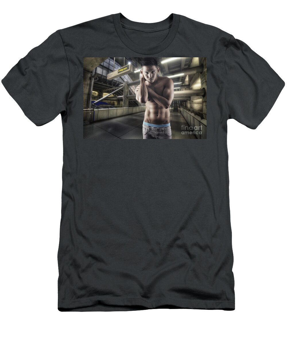 Yhun Suarez T-Shirt featuring the photograph Urban Hunk 1.0 by Yhun Suarez