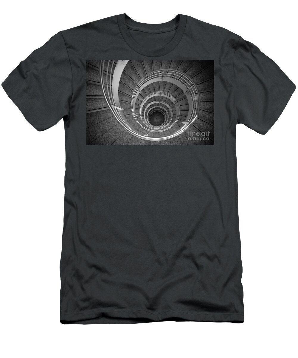 Architecture T-Shirt featuring the photograph urban spiral - gray II by Hannes Cmarits