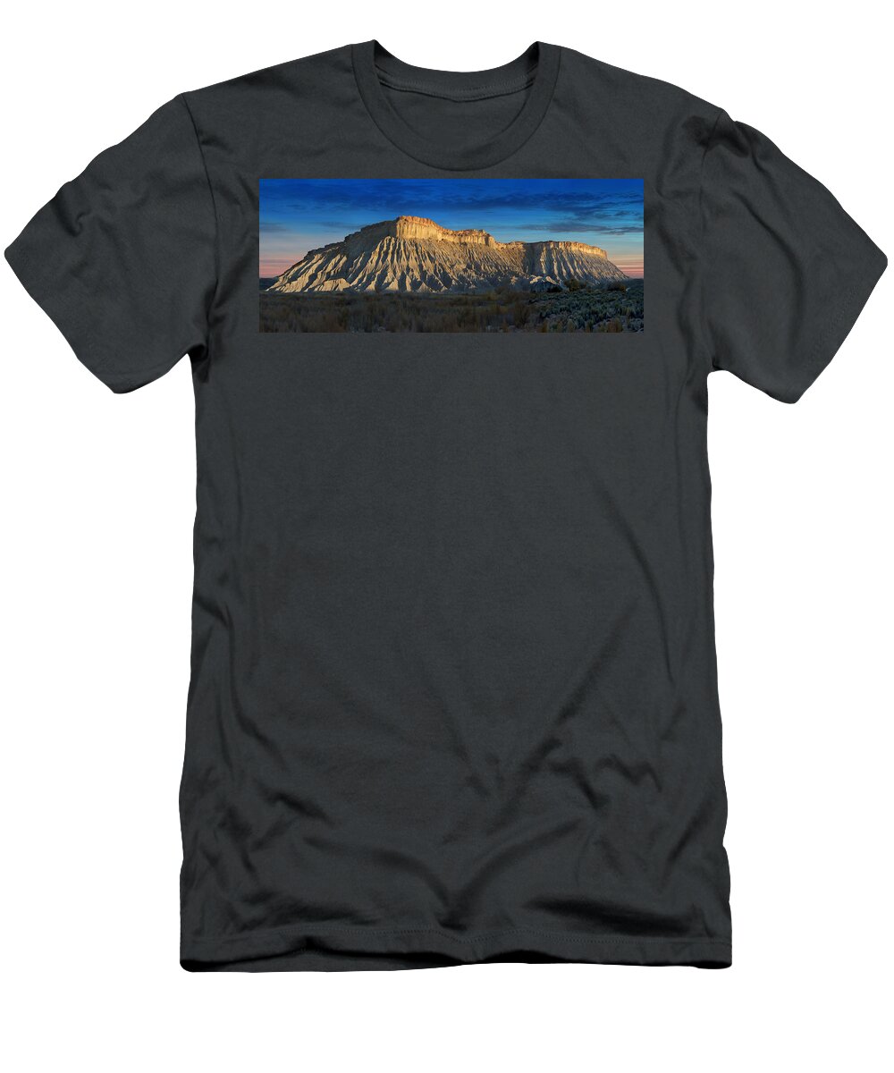 Landscape T-Shirt featuring the photograph Utah Outback 40 Panoramic by Mike McGlothlen