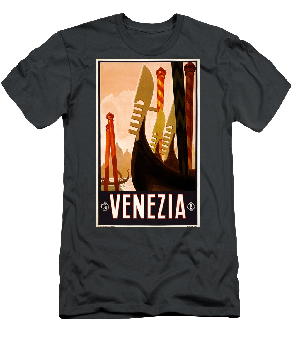 Venice T-Shirt featuring the digital art Venezia Italy by Georgia Clare