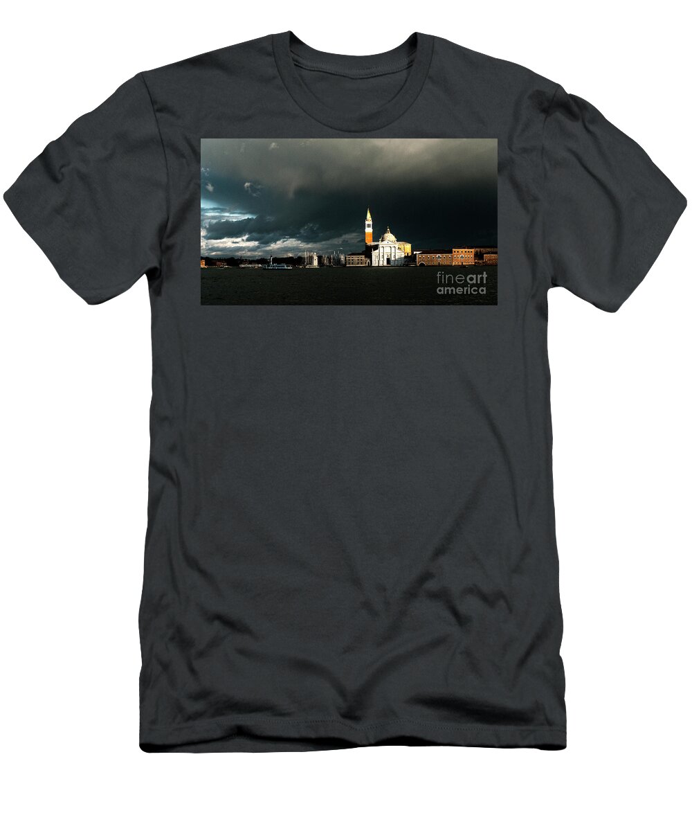 Venice T-Shirt featuring the photograph Venice island Saint Giorgio Maggiore by Heiko Koehrer-Wagner