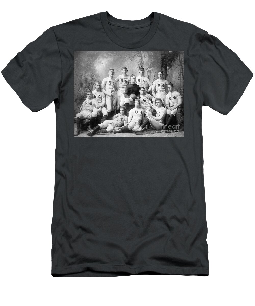 Vintage Football Circa 1900 T-Shirt featuring the photograph Vintage Football Circa 1900 by Jon Neidert